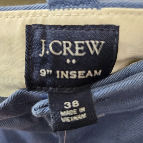J Crew Men's Navy Blue Cotton Office Casual Preppy Chino Shorts Size 38 - Picture 9 of 12